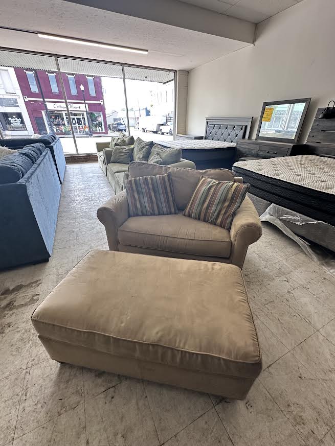 Used Three Piece Sectional with Ottoman Trading Post
