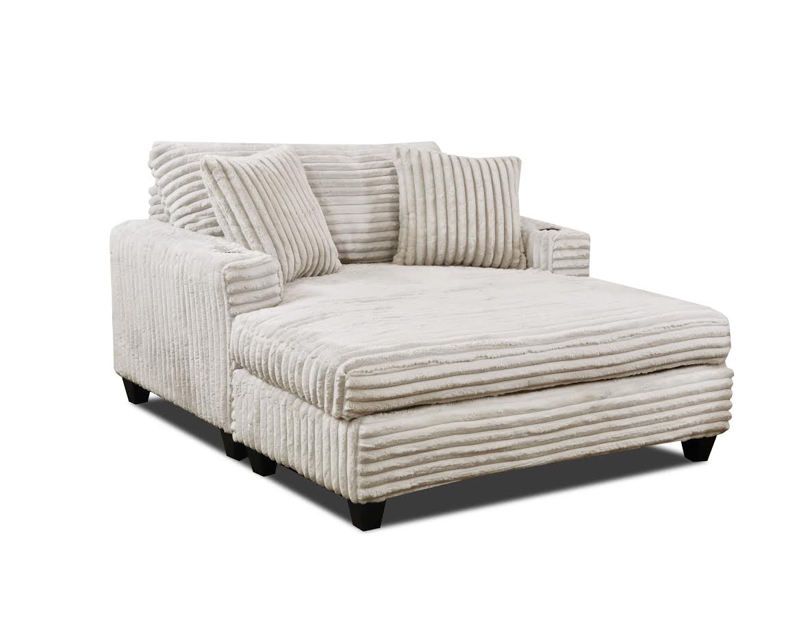3100 Oversized Cream Chaise Furniture Zone