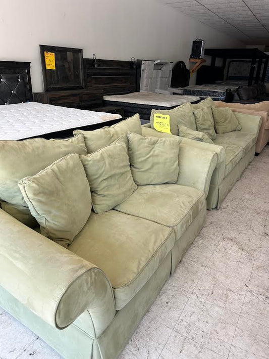 Used Three Piece Sectional with Ottoman Trading Post
