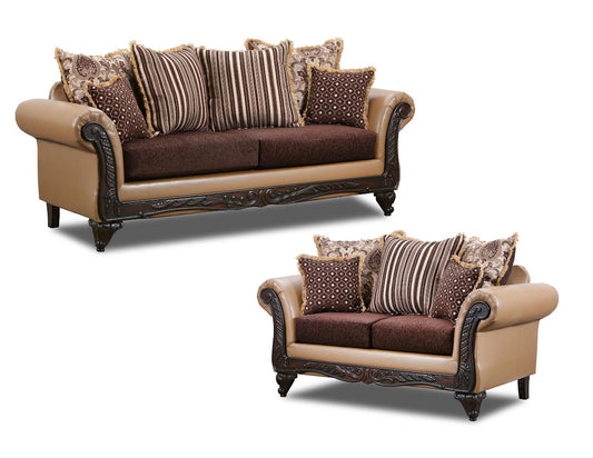 3177 Cougar Brown 3 Piece Furniture Zone