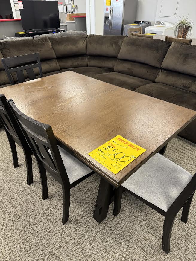 Used Wooden 4 Chair with Bench Trading Post