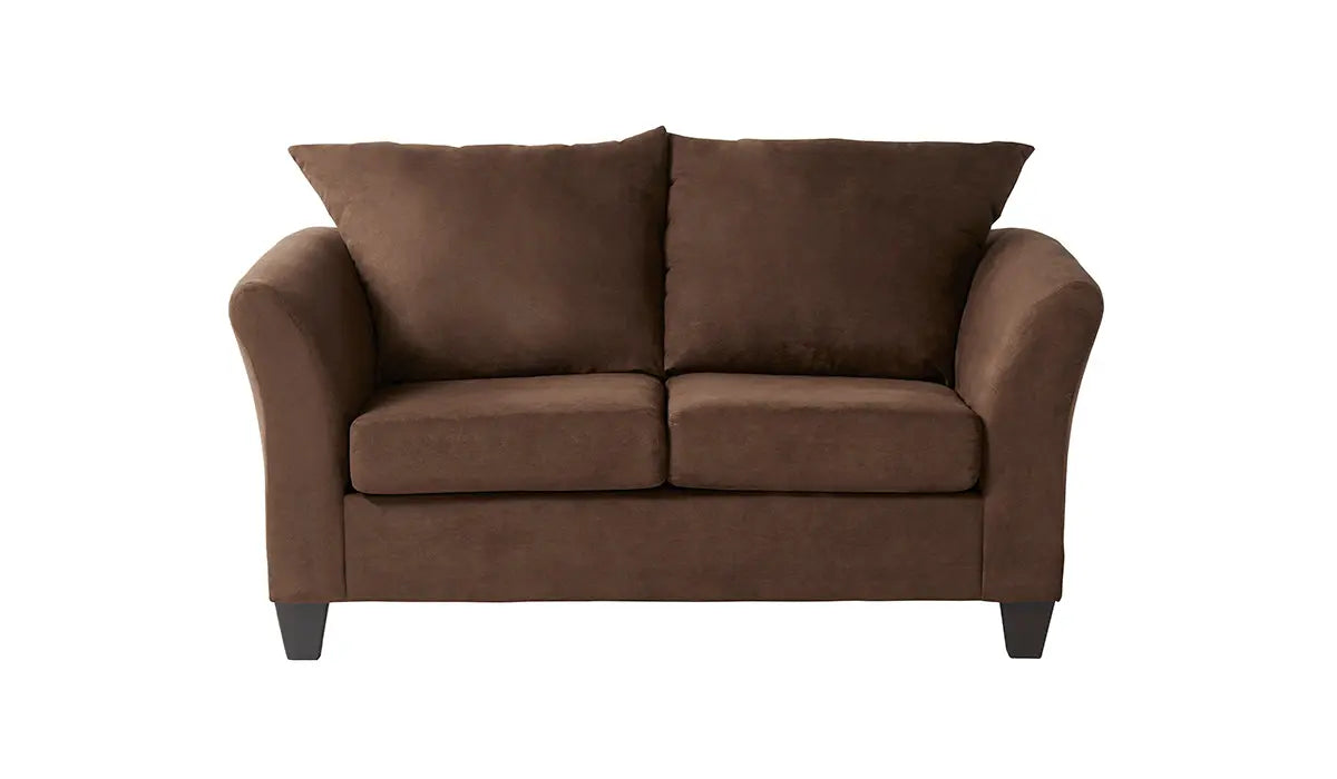1000 | Sienna Chocolate Sofa & Loveseat Hughes Furniture