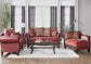 17900 |  SanMar Crimson Sofa, Loveseat & Chaise Hughes Furniture