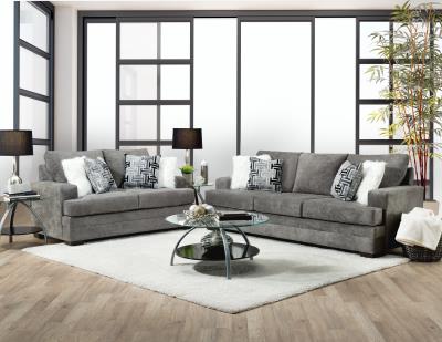 2700 Charcoal Sofa and Loveseat DELTA FURNITURE