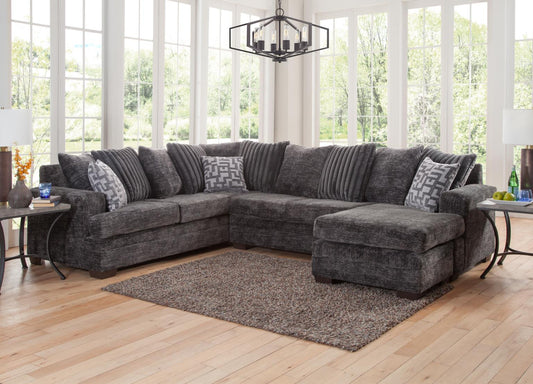 2775 Galactic Charcoal Sectional with Chaise End DELTA FURNITURE