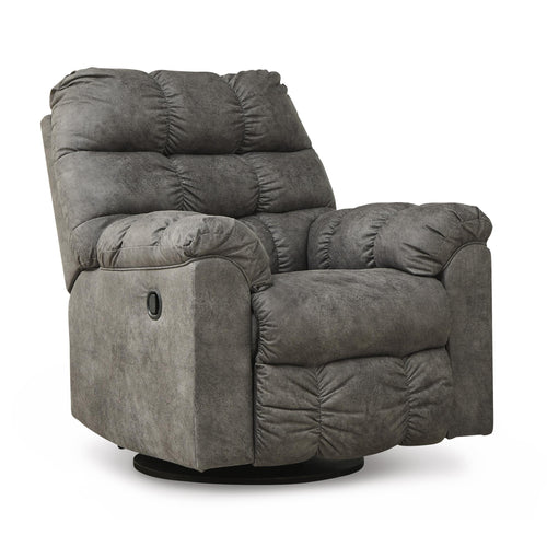 Derwin Swivel Grey Recliner Ashley
