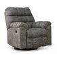 Derwin Swivel Grey Recliner Ashley