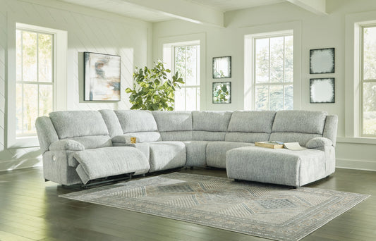 McClelland Sectional with Recliners and Console Ashley Furniture