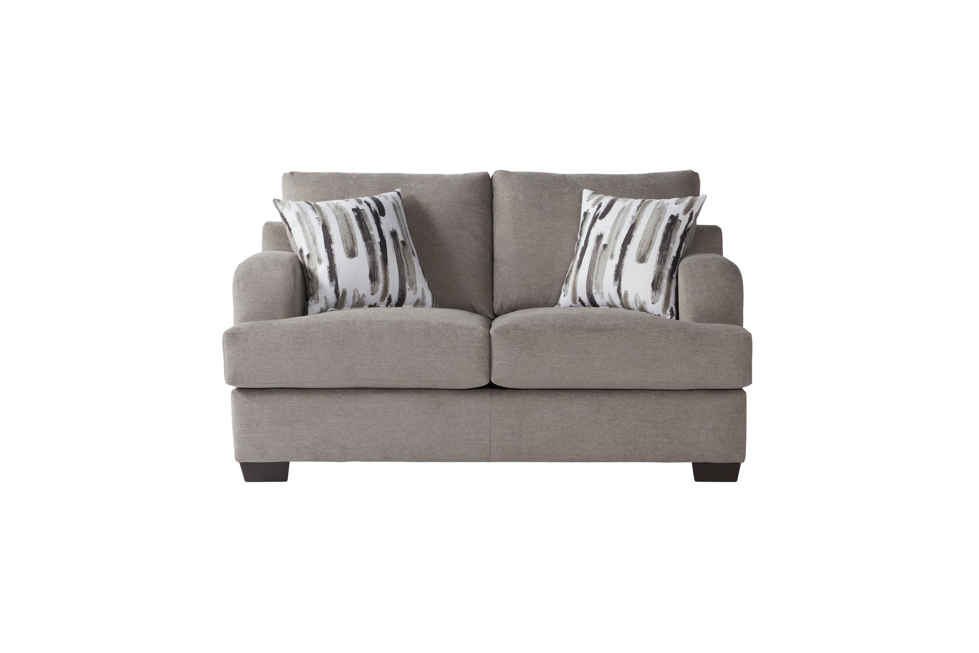 Cameo Truffle 14100 Sofa Loveseat Hughes Furniture