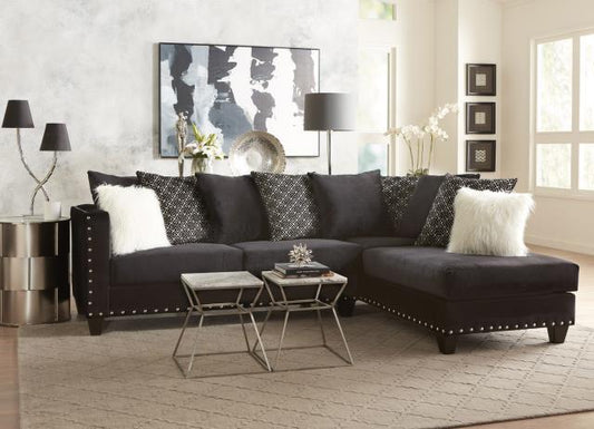 4176 Implosion Black Sectional DELTA FURNITURE