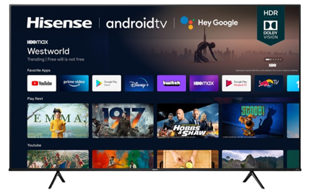 43" 4K UHD Hisense Android Smart TV Hisense
