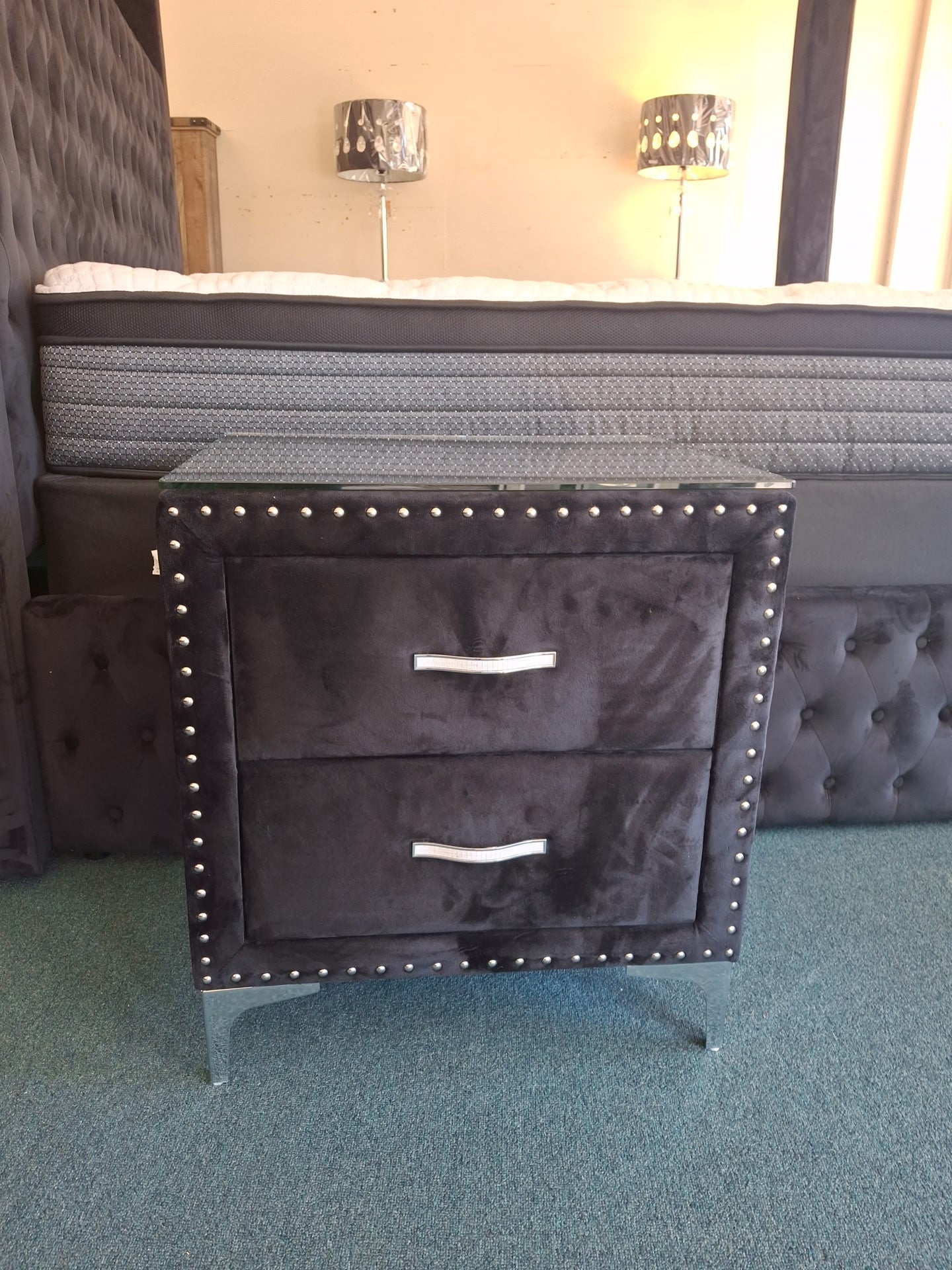 Used Black Canopy King Bed Only Trading Post