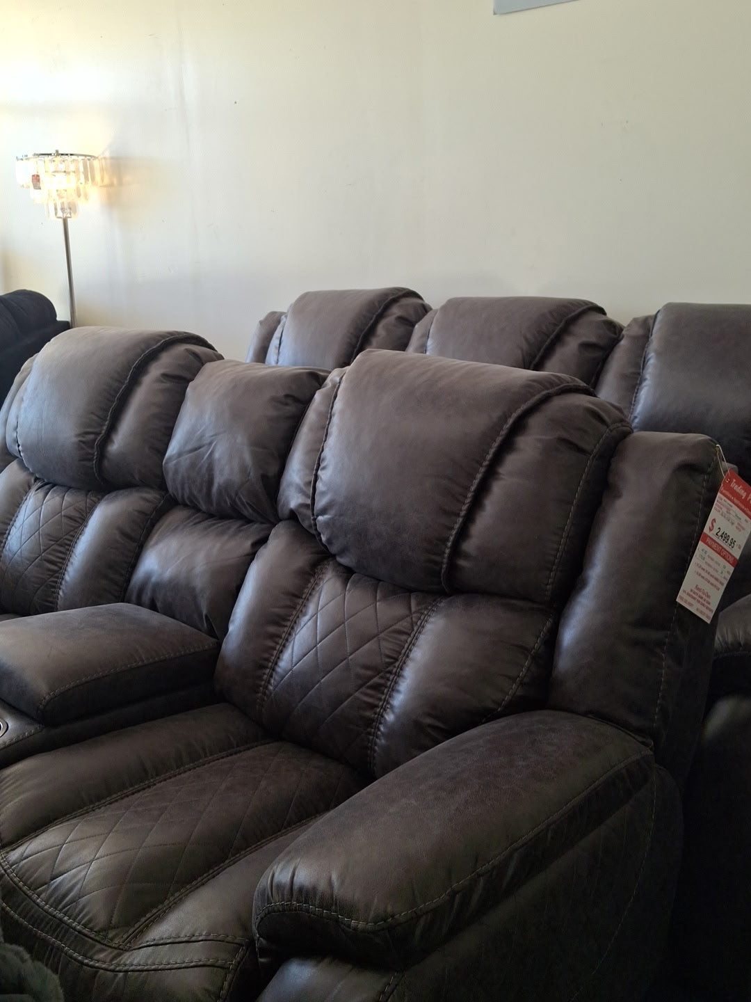New Homestretch Grey Sofa and Loveseat Trading Post