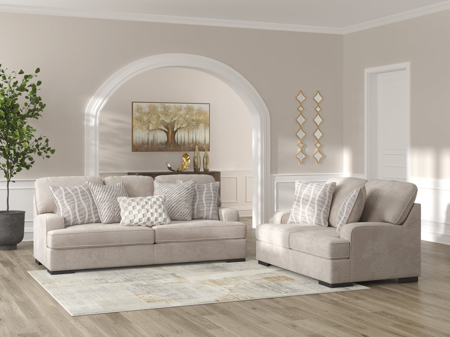 High Profile Taupe Ashley Furniture