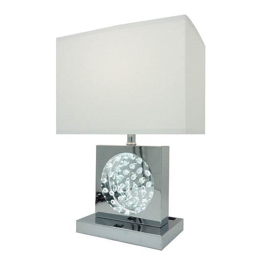 TABLE LAMP CHROME-LED ACCENT Crown Mark