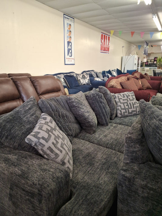 Used Grey Delta Sofa and Loveseat Trading Post