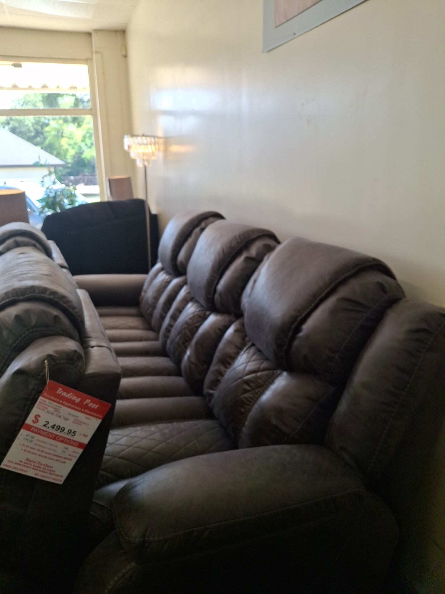 New Homestretch Grey Sofa and Loveseat Trading Post