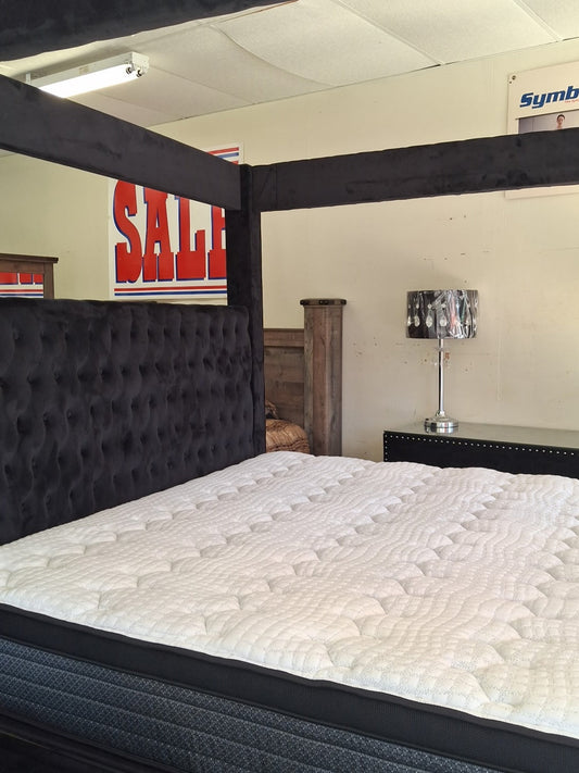 Used Black Canopy King Bed Only Trading Post