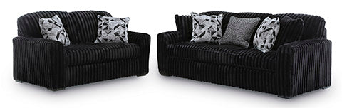 Midnight Madness Sofa and Loveseat