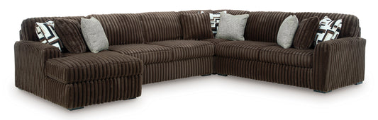 Midnight Madness LSF Chaise 4 Piece Brown Ashley Furniture