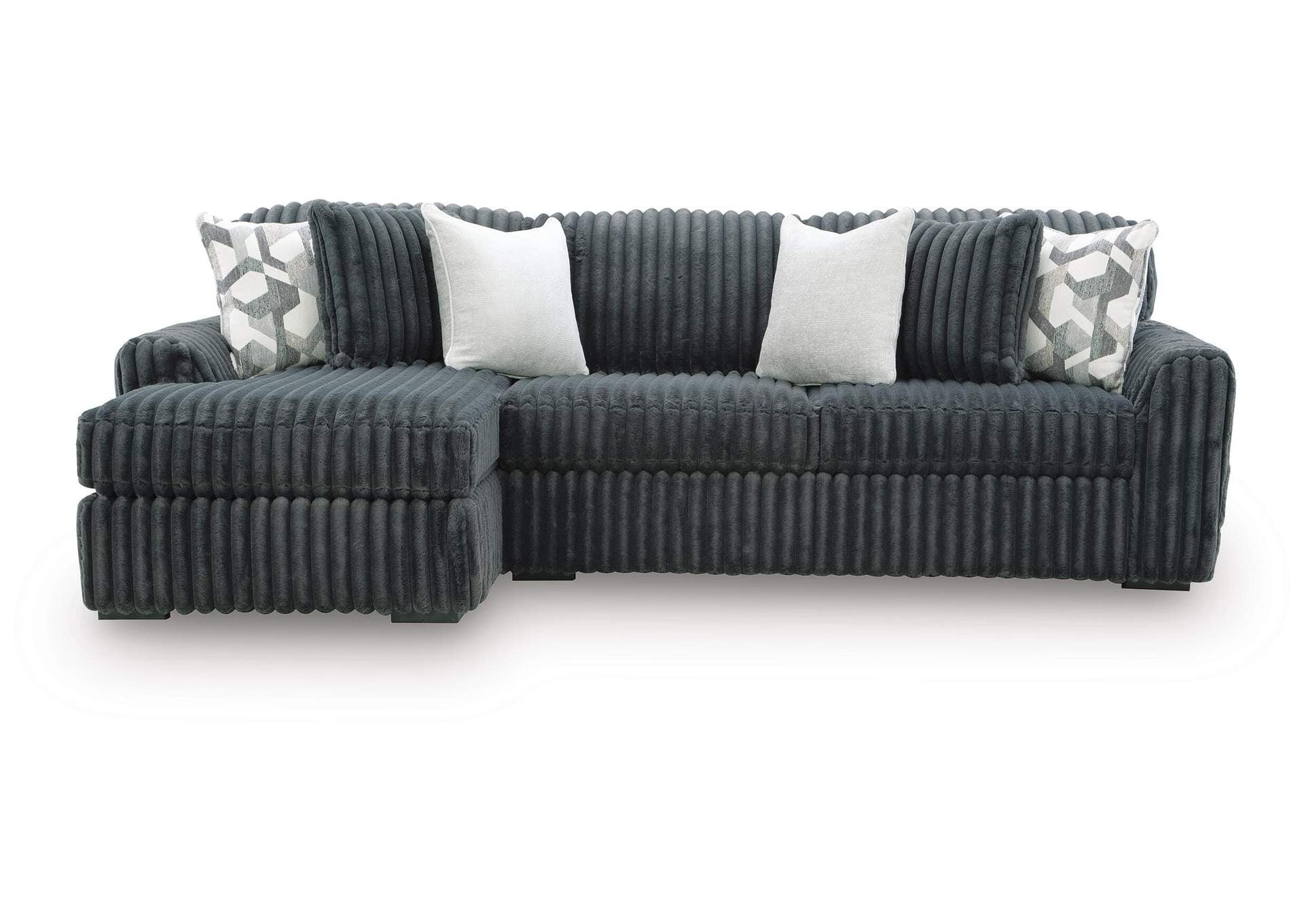 Midnight Madness LSF Chaise 2 Piece Grey Ashley Furniture