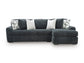 Midnight Madness RSF Chaise 2 Piece Grey Ashley Furniture