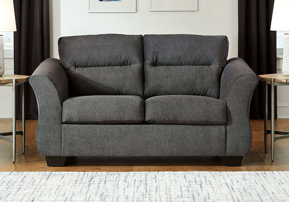 Miravel Gunmetal Sofa and Loveseat Ashley Furniture