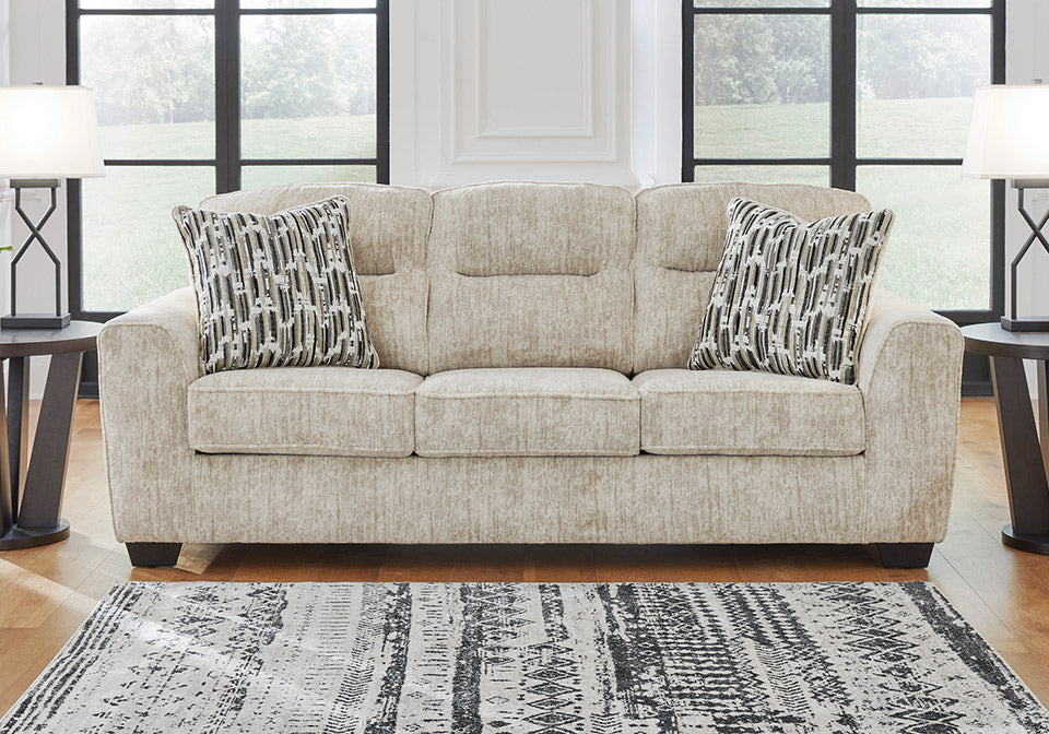 Lonoke Parchment Sofa and Loveseat Ashley Furniture
