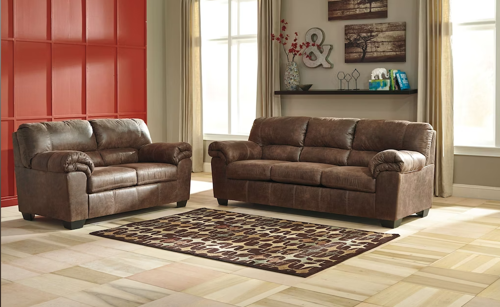 ASHLEY 1202038.35 Bladen Coffee Sofa and Love Trading Post 
