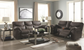 Ashley 3380388.94.Boxberg Teak Sofa and Loveseat Reclining Set Trading Post 