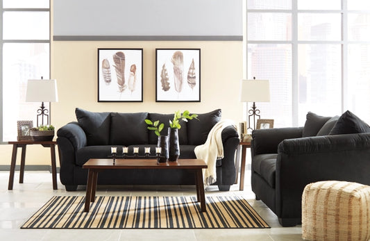 Ashley 75008.38.35 Darcy Black Sofa and Loveseat Trading Post 