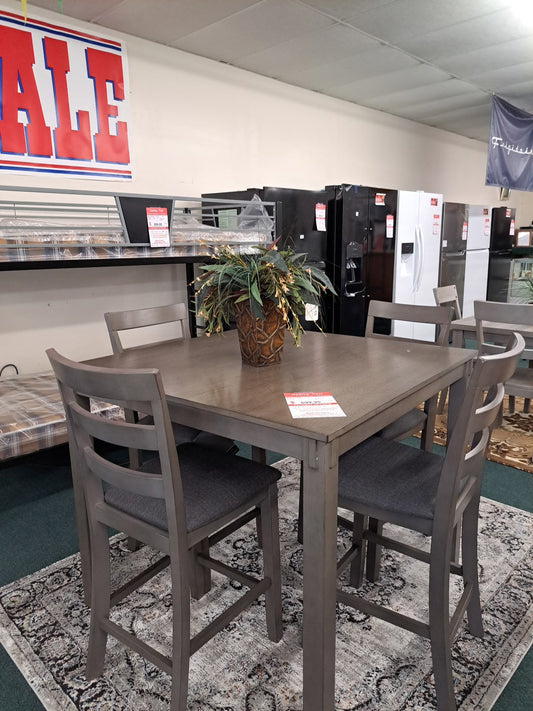 Light Grey New Four Chair Dinette Ashley Furniture