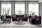 Bing Plum 8785 Three Piece Living Room Set Hughes Furniture