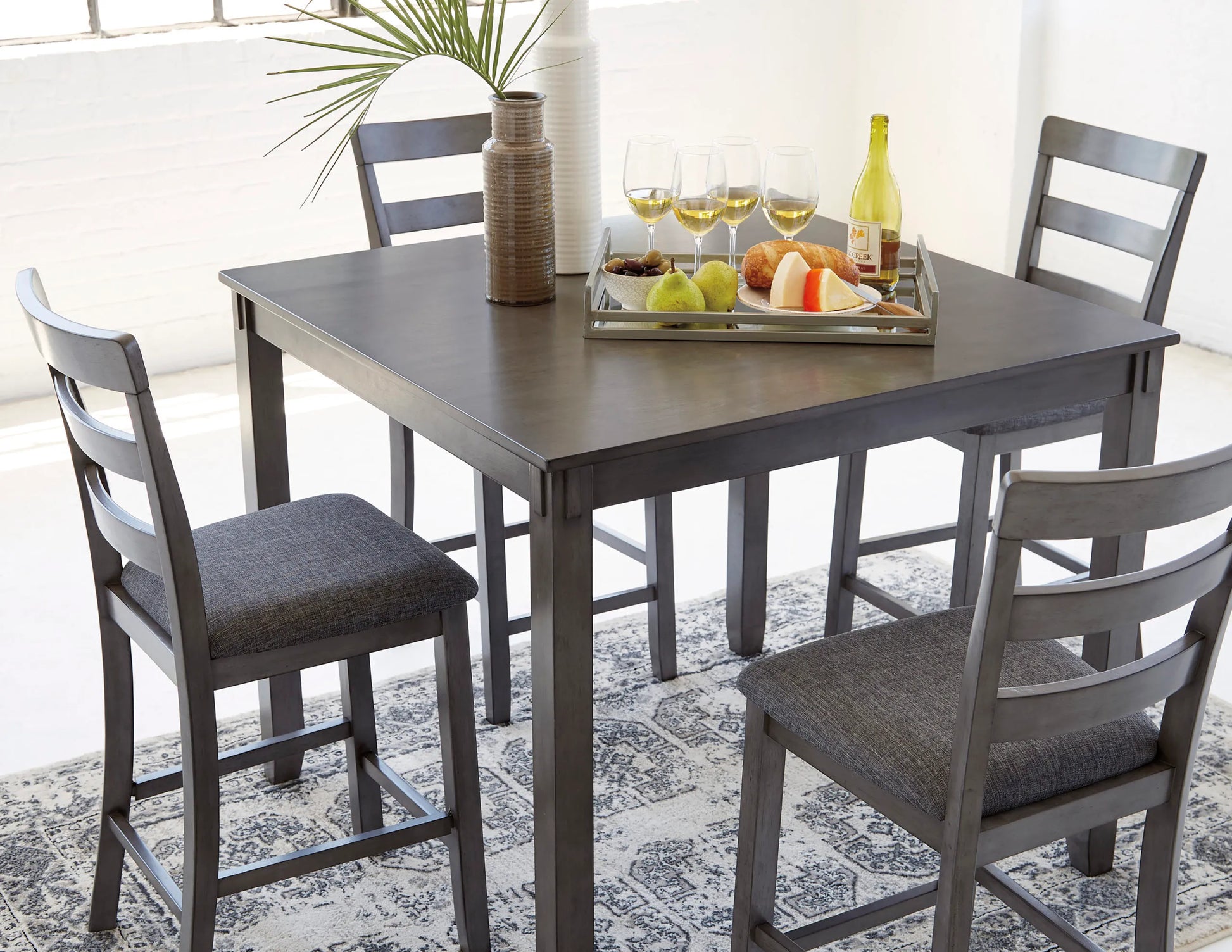 Bridson Counter Height with 4 Chairs Ashley Furniture