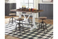 Valebeck Counter Height Dining Set with 6 Barstools Ashley