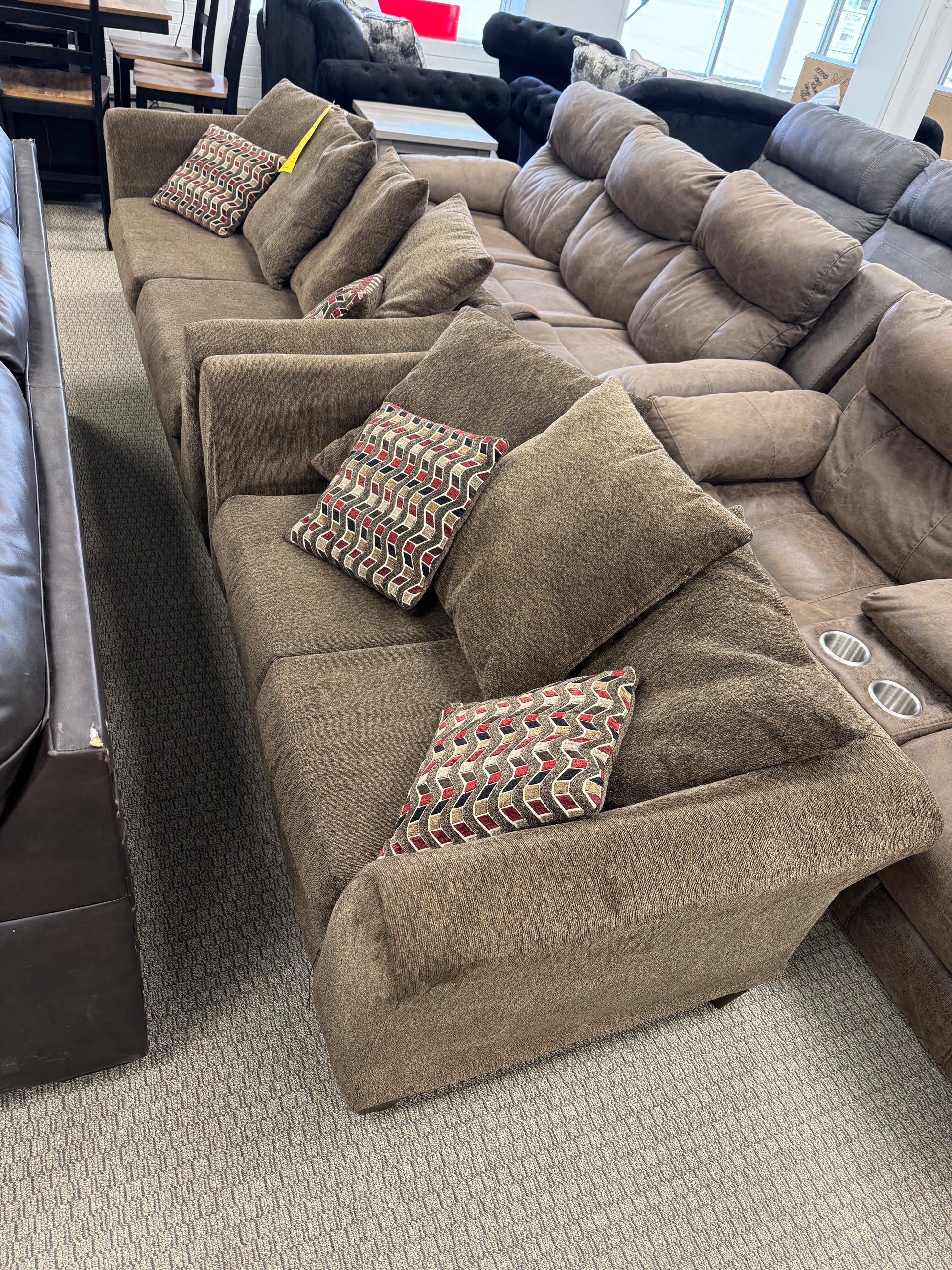 Brown Delta Sofa Loveseat DELTA FURNITURE