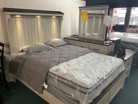 Tan Used Queen Size Bedroom Set Ashley Furniture