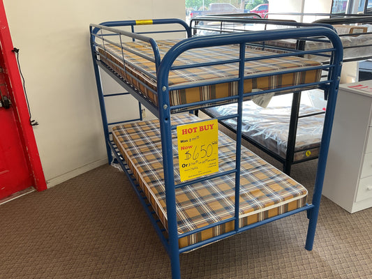 Blue Used Metal Bunk Bed Simply Bunkbed