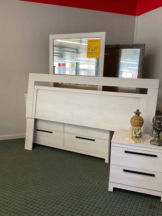 White New King Size Bedroom Set Kith Furniture