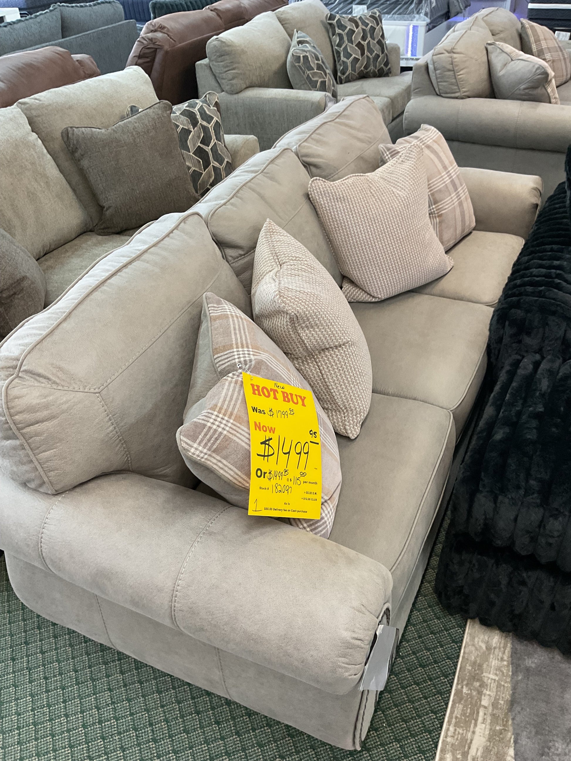 Grey New Sofa Loveseat Ashley Furniture