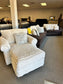 White and brown used three piece Classic Furniture MFG