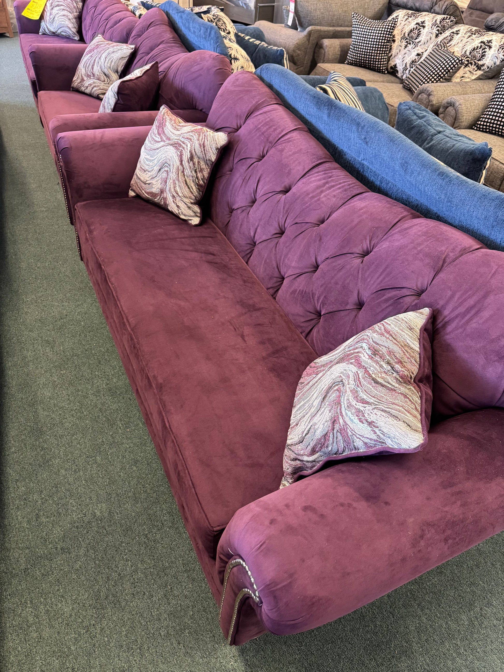 Purple Three Piece Used Hughes Furniture
