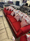 Red New Three Piece Classic Furniture MFG