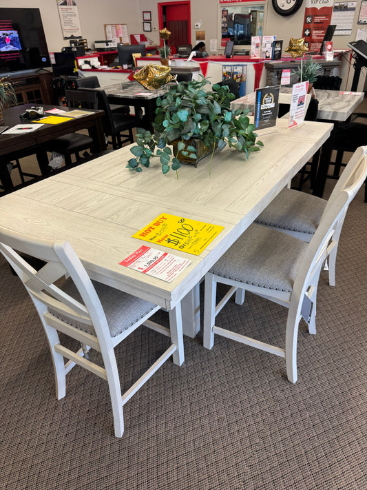 New Farmhouse White Dinette Trading Post