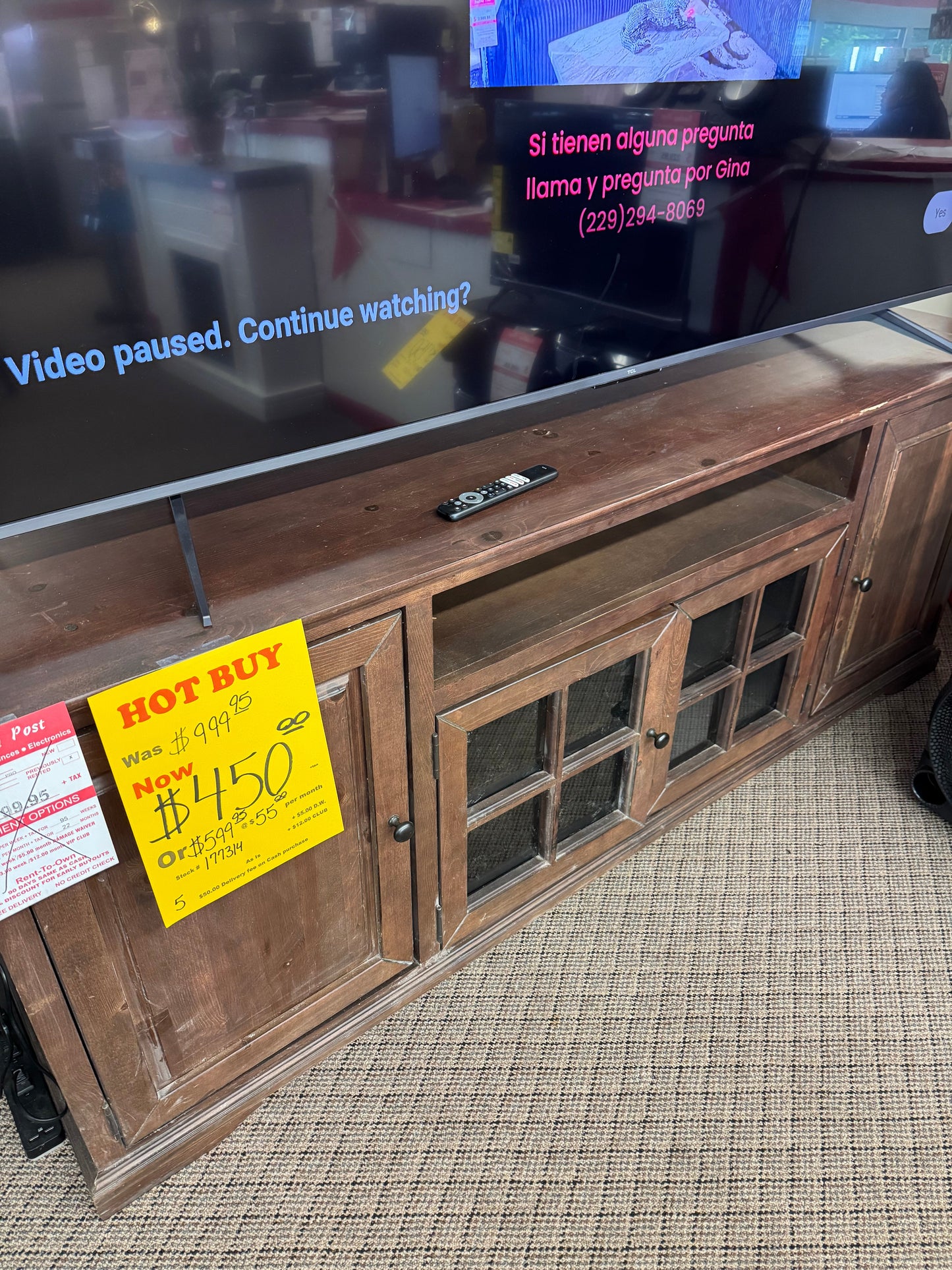 Used Wooden Tv Stand Trading Post