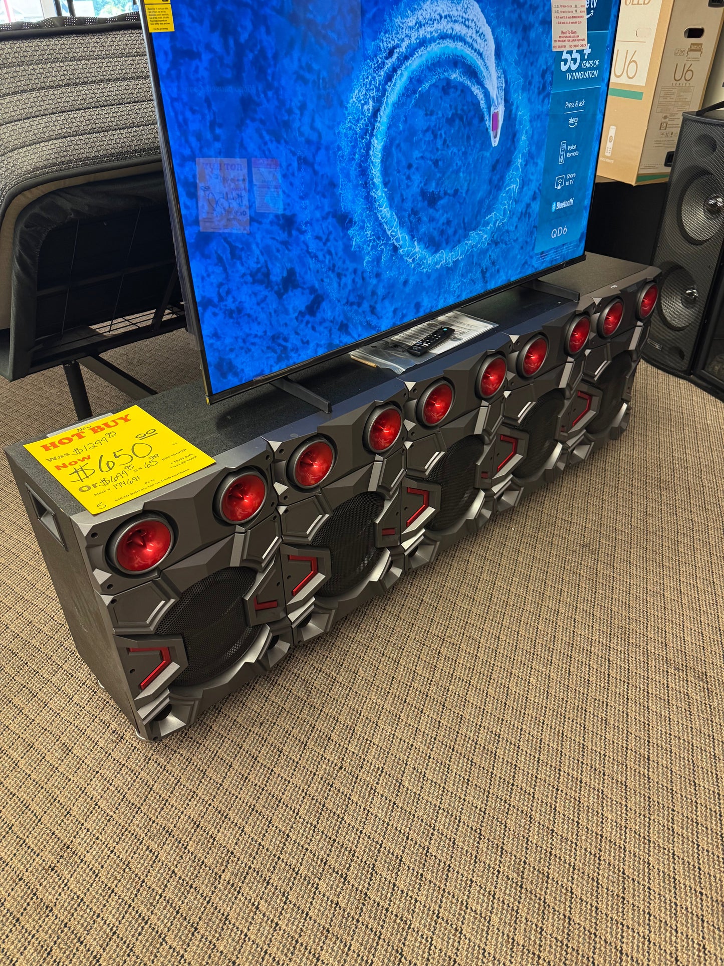 New Tv Stand with Speakers Trading Post