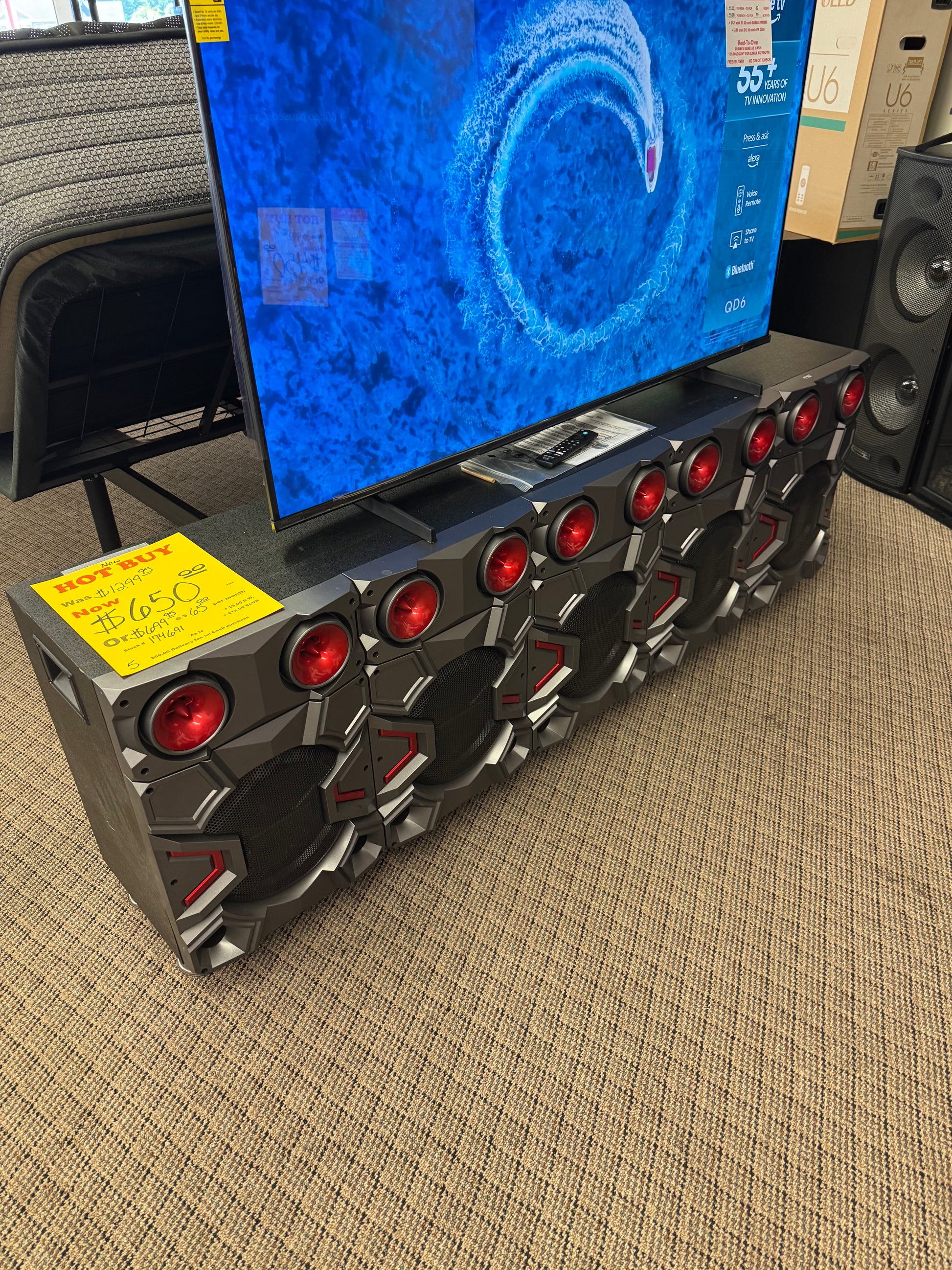 New Tv Stand with Speakers Trading Post