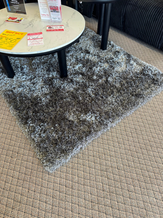 New 5X7 Grey Afro Shag Rug Trading Post