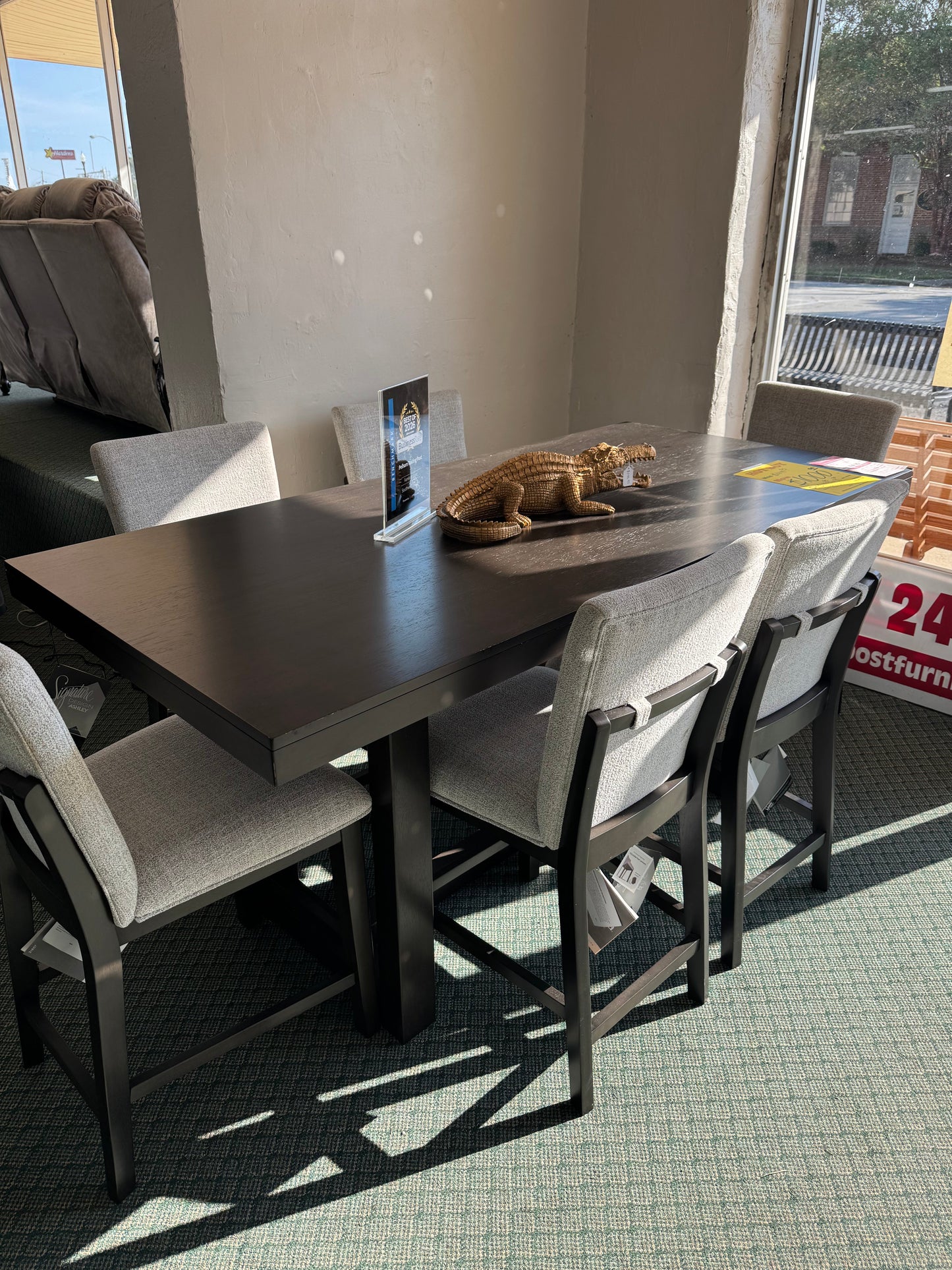 New Brown 6 Chair Dinette Trading Post