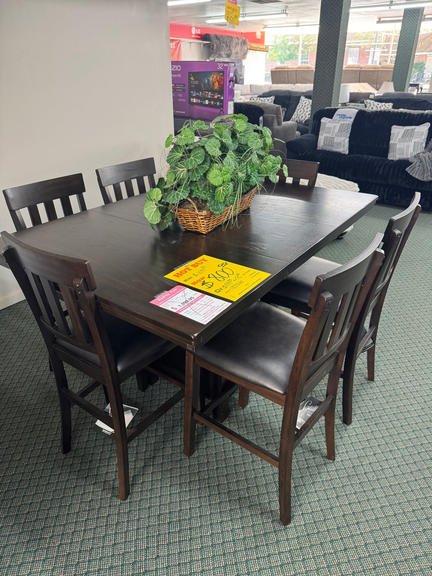 New Brown 6 Chair Dinette Trading Post